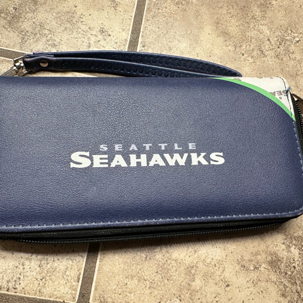 Seattle Seahawks Blue Wristlet Wallet